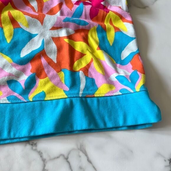 Lands End Floral Sweatshirt Sz. XL 18 - Picture 4 of 6